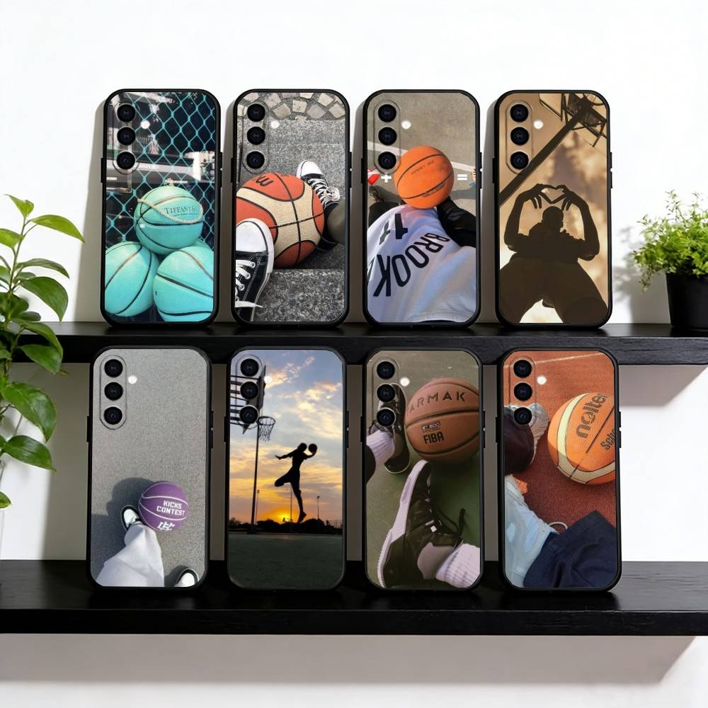 Love basketball Phone Case For Samsung Galaxy A73,A72,A71,A70,A53,A52,A51,Others Soft Black Cover