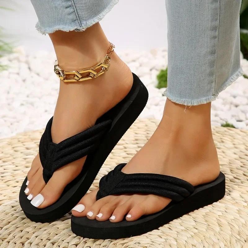 Flip Flop Women Platform Flip Flop Summer Bathroom Slippers Outdoor Beach Shoes Light Sandals Slides Women Shoes for Women