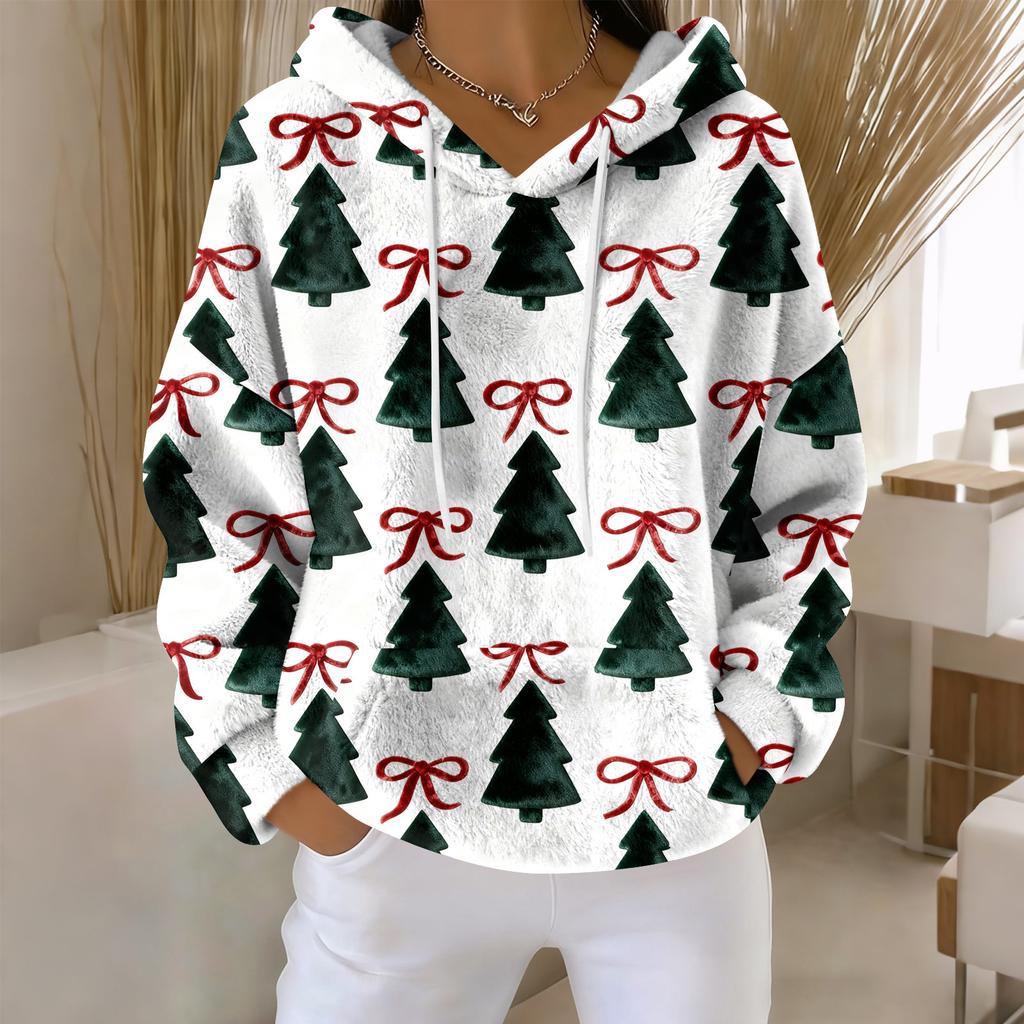 Толстовки для женщин оверсайз зимние плюшевые милые свитшоты пуловер модная осенне-зимняя одежда