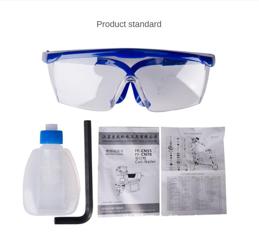 Dongcheng пневматический роликовый гвоздезабивной пистолет FF-CN55 резьбовой гвоздь полотняного плетения гвоздь легкого плетения гвоздезабивной пистолет стреляющий гвоздезабивной пистолет воздушный гвоздезабивной пистолет