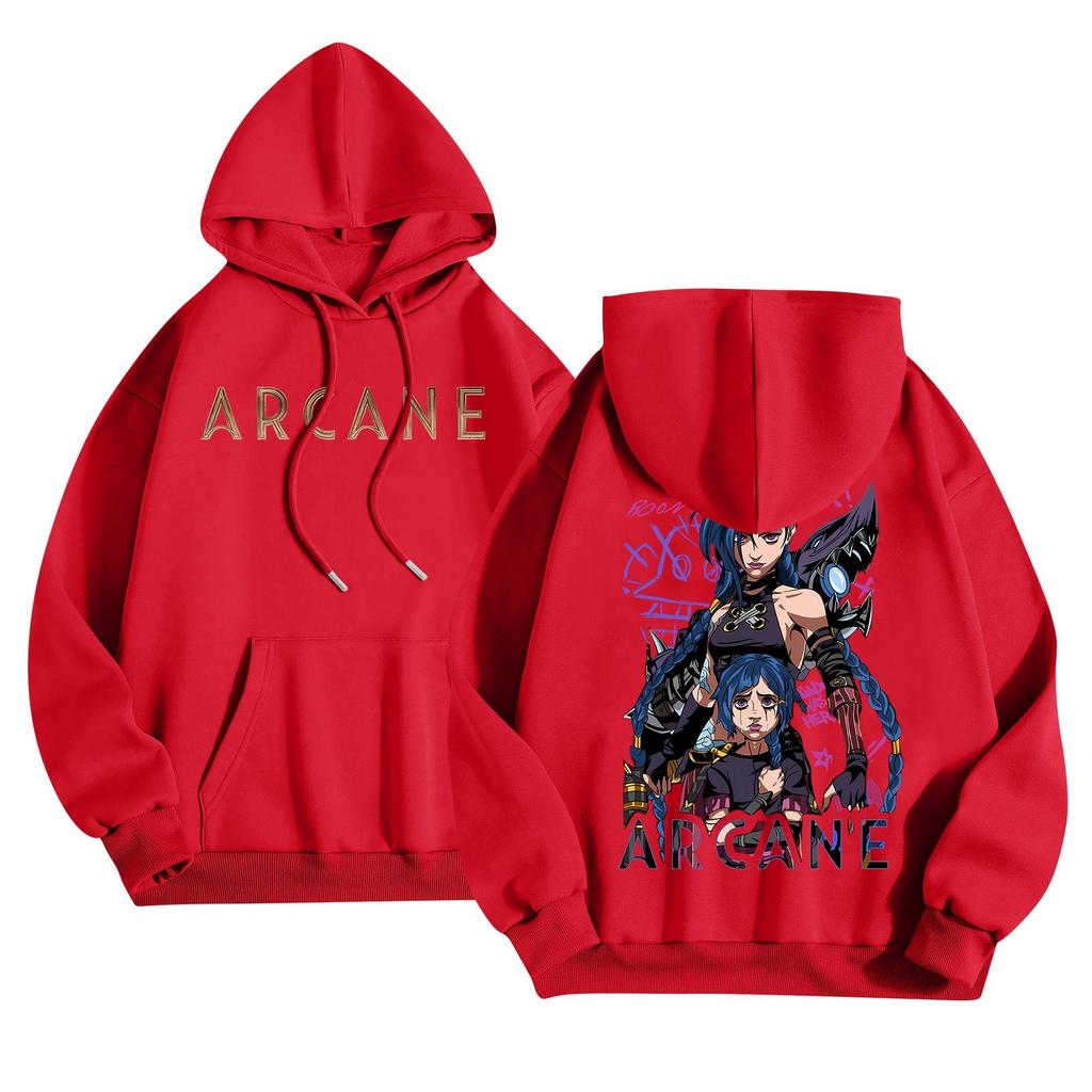 Женская мода O-образный вырез с длинным рукавом и принтом, толстовка с капюшоном