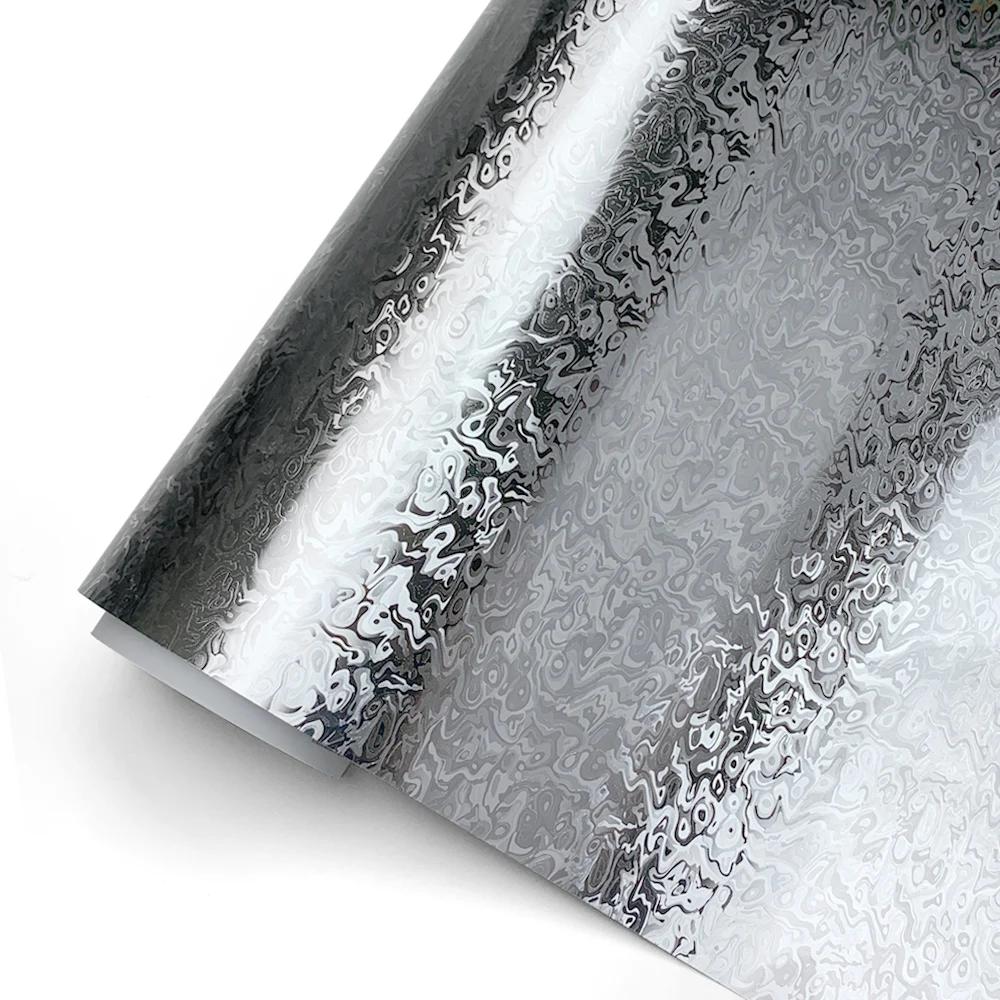 Автомобильная наклейка Глянцевая Матовая Защитные пленки Призрачный Черный Серебристый Лист Дверные ручки шкафа Компьютер Ноутбук Мебель Наклейки для DIY