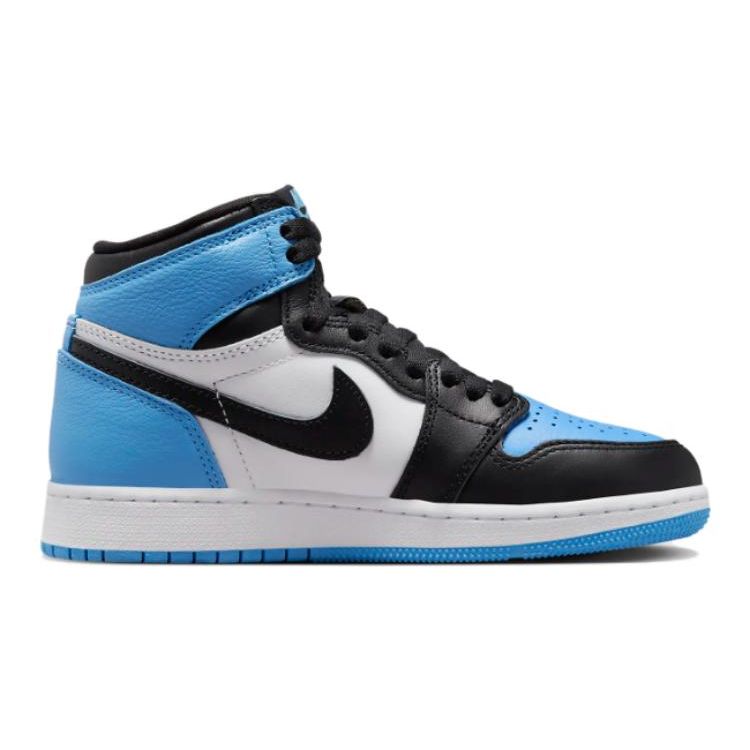 Детские кроссовки Air Jordan 1 Retro High OG GS UNC Toe Blue University-Blue Black FD1437-400