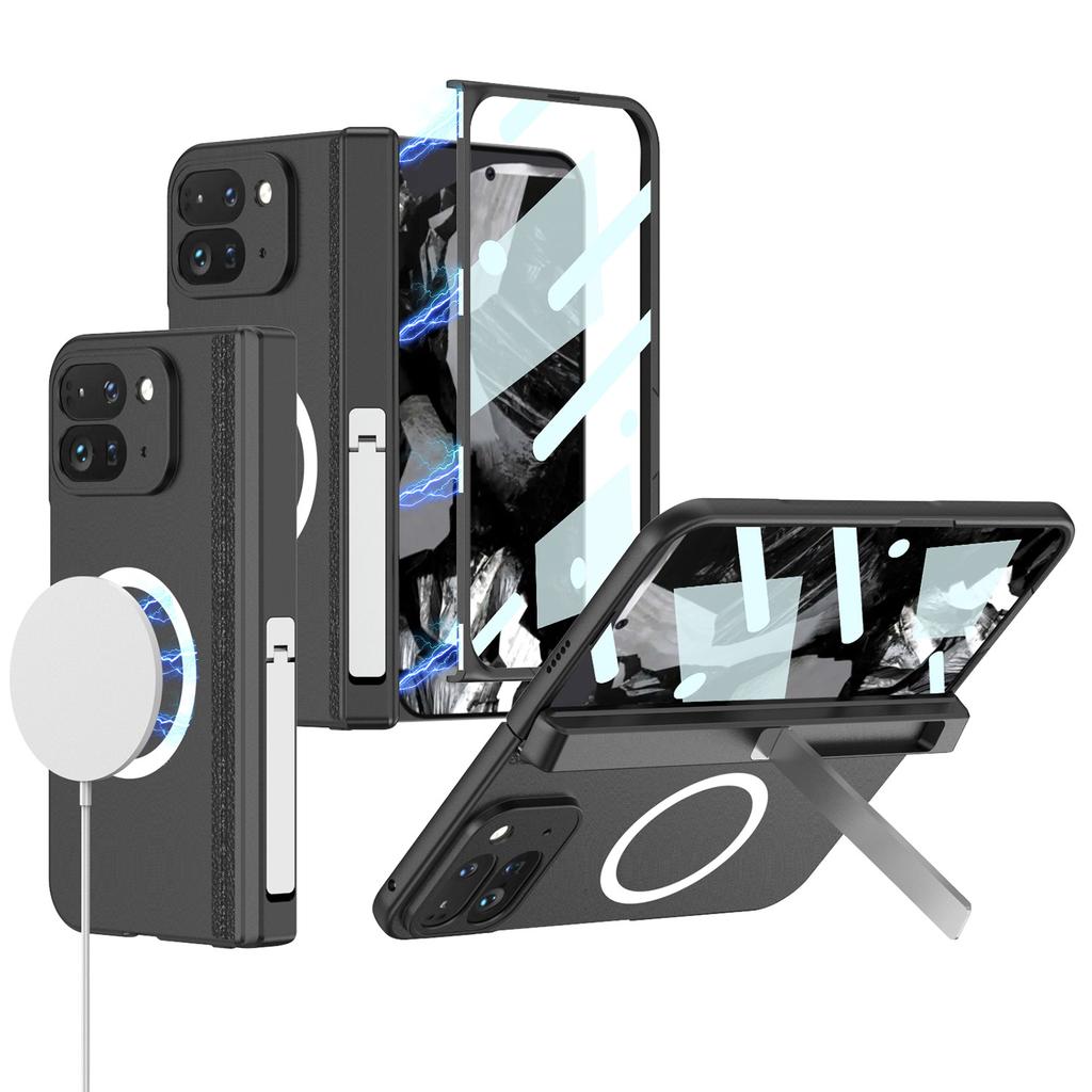 Чехол для мобильного телефона Google Pixel 9 Pro Fold, складной экран, всесторонний, магнитный, беспроводная зарядка, трансграничный защитный чехол