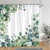Beautiful Botanical Floral Shower Curtain Watercolour Painting Art Creative Vintage Style Polyester Bath Curta Bathroom Decor