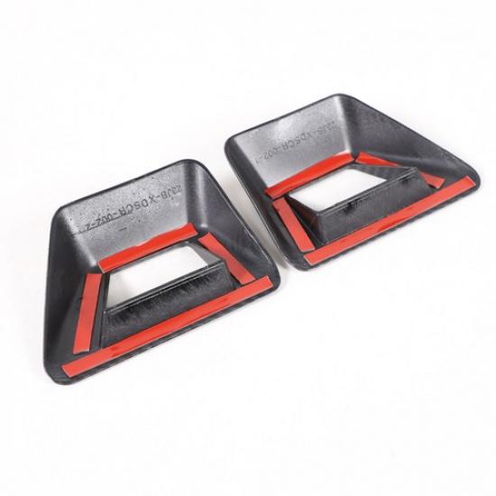 Carbon Fiber Rear Fog Light Lamp Trim Cover Guards For Hyundai Santa Cruz +