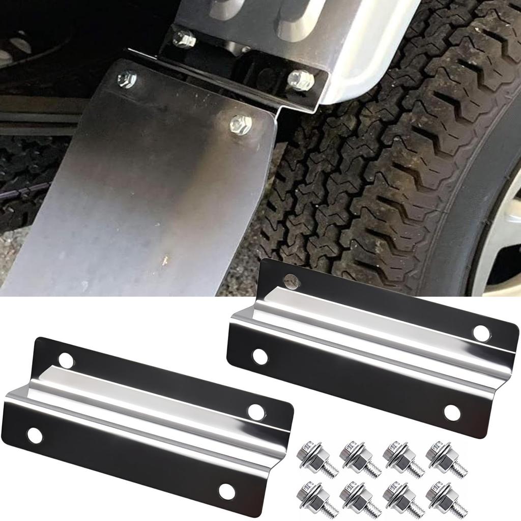 Gavit Rear Fender Extension Bracket High Jet Truck Mud Guard Samber Truck Pixis Truck Stainless Steel 2pcs