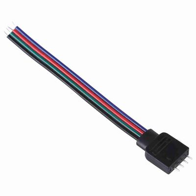 20 шт. 4-контактный соединительный кабель для светодиодных лент RGB 5050/3528/3014, длина 10 см, штекер