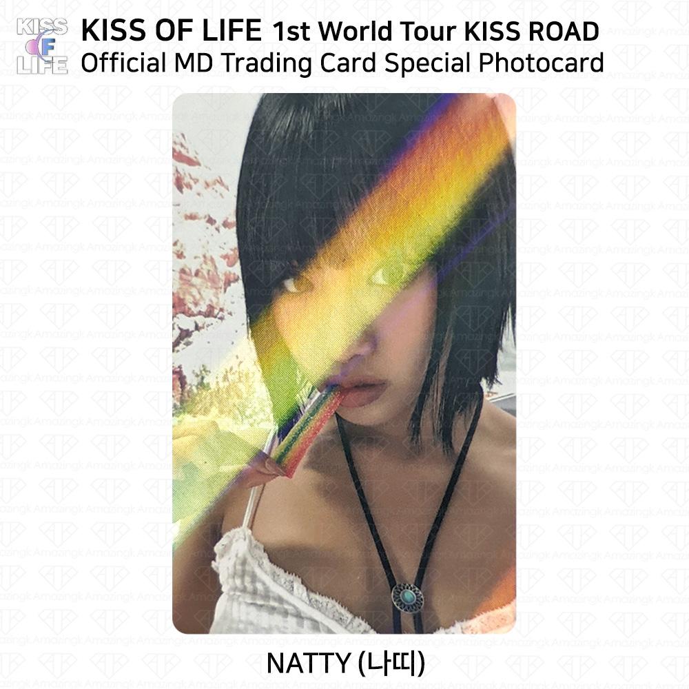 Kiss Of Life KIOF 1st World Tour KISS ROAD Официальная коллекционная карточка MD Фотокарточка