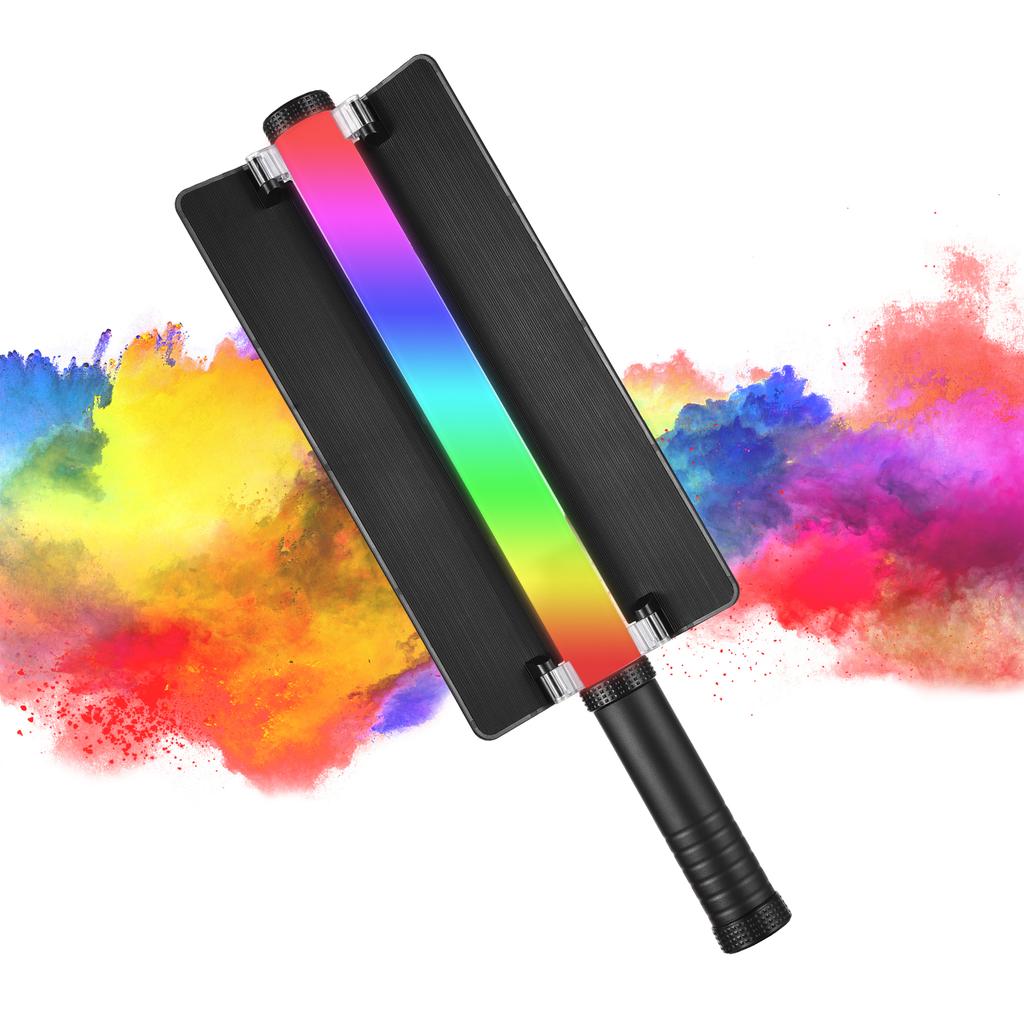 Ручная фотолампа RGB мощностью 50 Вт, портативный светодиодный светильник со светодиодным экраном, индекс цветопередачи более 95Ra, 2800K-6800K