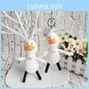 Adorable Plush Duck Keychain Cute Cartoon Duckling Pendant For Couples Gift