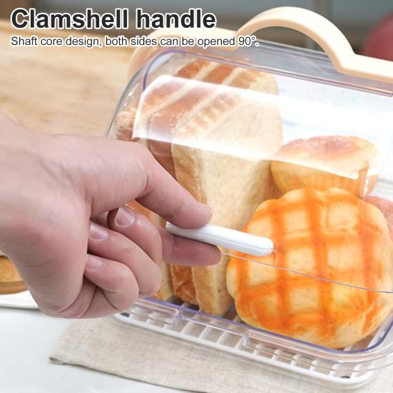 Органайзер для хранения, удобный портативный портативный прозрачный держатель для хлеба