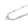 [I3309] - Серебряное стальное колье «Хореография» - 45 см 11 мм