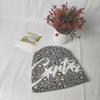 European and American new leopard print jacquard wool hat autumn and winter couple street personality hip hop warm knitted beanie hat men