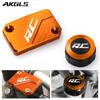 For KTM RC 390 125 200 250 2013- RC390 RC125 Accessories Front and Rear Cylinder Head Brake Fluid Reservoir Cover