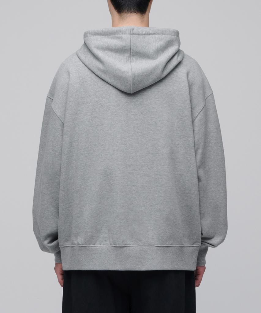 Musinsa Standard Extra Oversized Hooded Sweat Zip-Up [Medium Grey]
