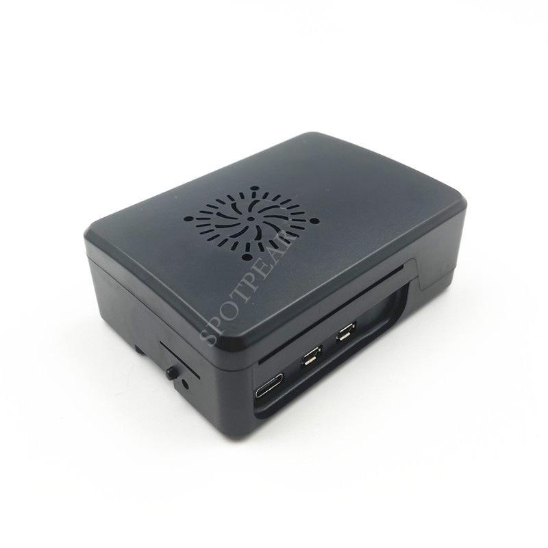 Корпус из АБС-пластика для Raspberry Pi 5 с совместимостью с радиаторным вентилятором