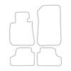 Set of Velour Floor Mats Car Mats Fitting for: BMW 3 Series E93 Cabrio 2007-2013 Black Piping