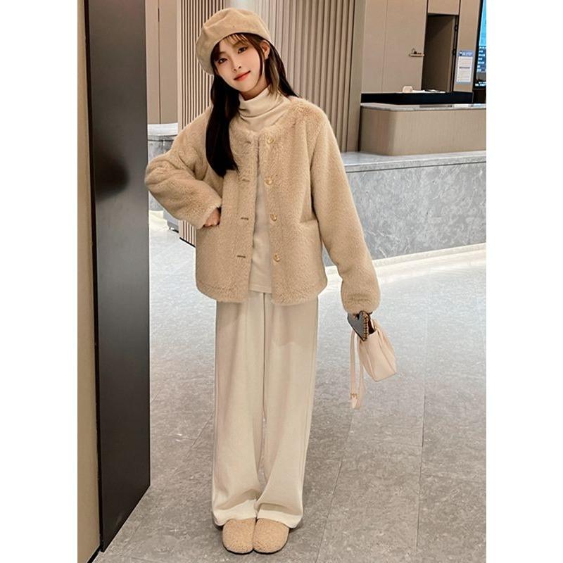 Роскошное зимнее толстое пальто из искусственного меха для женщин, экологичная дубленка, модная верхняя одежда