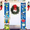 2pcs Back to School Door Couplet Blue