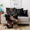 Pillow Covers Cartoon Leon Kennedy Sofa Decorative Home Double-Sided Printing Short Plush Cute Cushion Cover