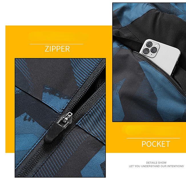 Men Jacket Camping Hiking Windbreaker Quick Dry Splashproof Outdoor Sports Walking Climbing Trekking Coats