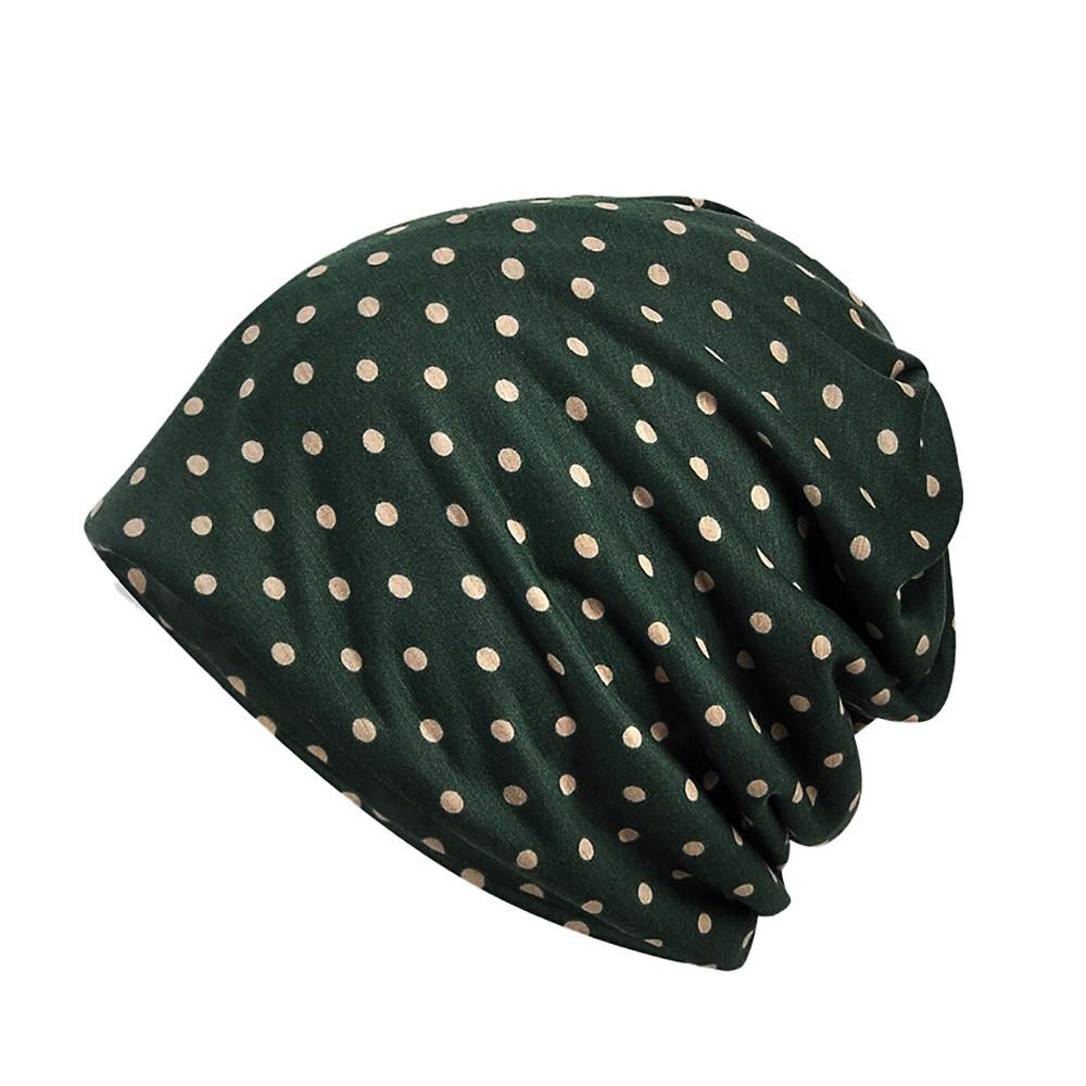 Женский индийский мусульманский эластичный тюрбан, шляпа с точечным принтом, платок на голову от выпадения волос