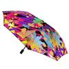 1 шт. Автоматический зонт с ветроустойчивой технологией и водоотталкивающей поверхностью для путешествий, с граффити-дизайном