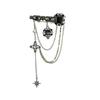 Chest Chain Brooches Decoration Brooch Retro Tassel Pendant Dark Style Coat Accessories Key Shape Brooch