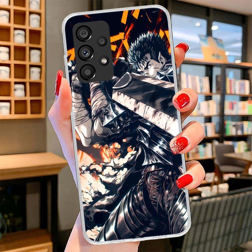 G-Guts B-Berserks Anime Phone Case For Samsung Galaxy A12 A22 A32 A52 A72 A02S Phone Case Note 20 Ultra 10 S10 Plus A51 A71 A50S