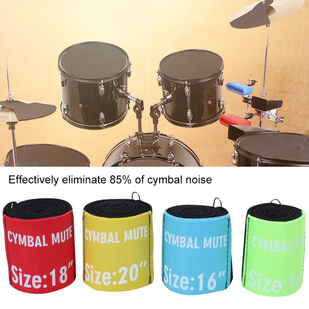 4Pcs Cymbal Silencer Hi Hat Mute Dampener Pad Percussion Instrument Accessories 14 16 18 20in