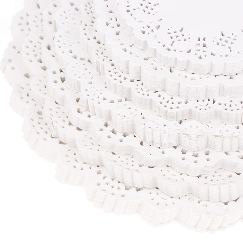 150 шт., круглая бумажная салфетка с кружевными краями, подложка для кексов, жареная еда, десерт, печенье, вечеринка, свадьба, бисквит, торт, посуда, подложка для чашки