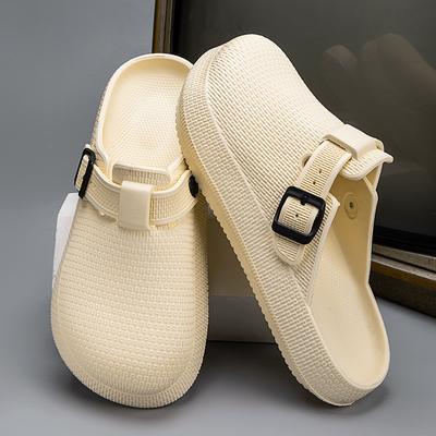 Повседневные нескользящие тапочки EVA с открытым носком для пляжа, душа, весны и лета, повседневная обувь с инновационным дизайном