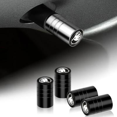 Новые 3D Металлические Пылезащитные Колпачки для Клапанов Штоков Колес Автомобиля Для Skoda Octavia A5 A7 Rapid Fabia Superb Kodiaq Scala MK2 MK3 Karoq