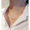 925 Silver Daily Simple Layered Chain Necklace (9144489)