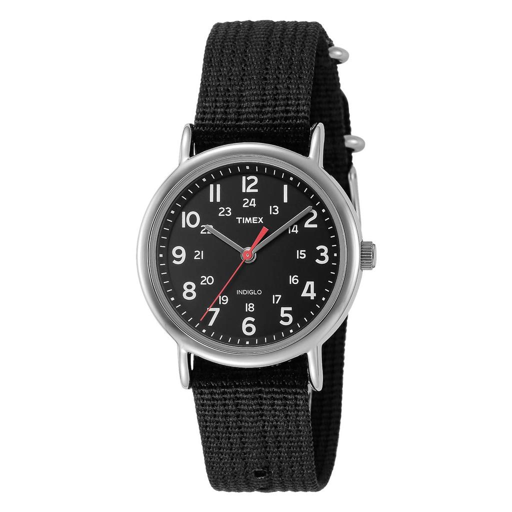 Часы Weekender T2N647 TIMEX Brass Mineral Glass Nylon Black [Timex] Мужские -