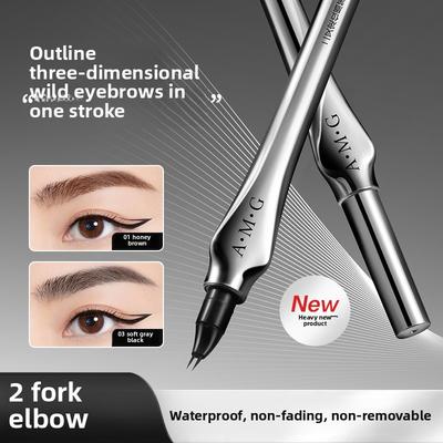 Карандаш для бровей на водной основе Wild Eyebrow Pencil Многофункциональная водостойкая неразмазываемая изогнутая подводка для глаз