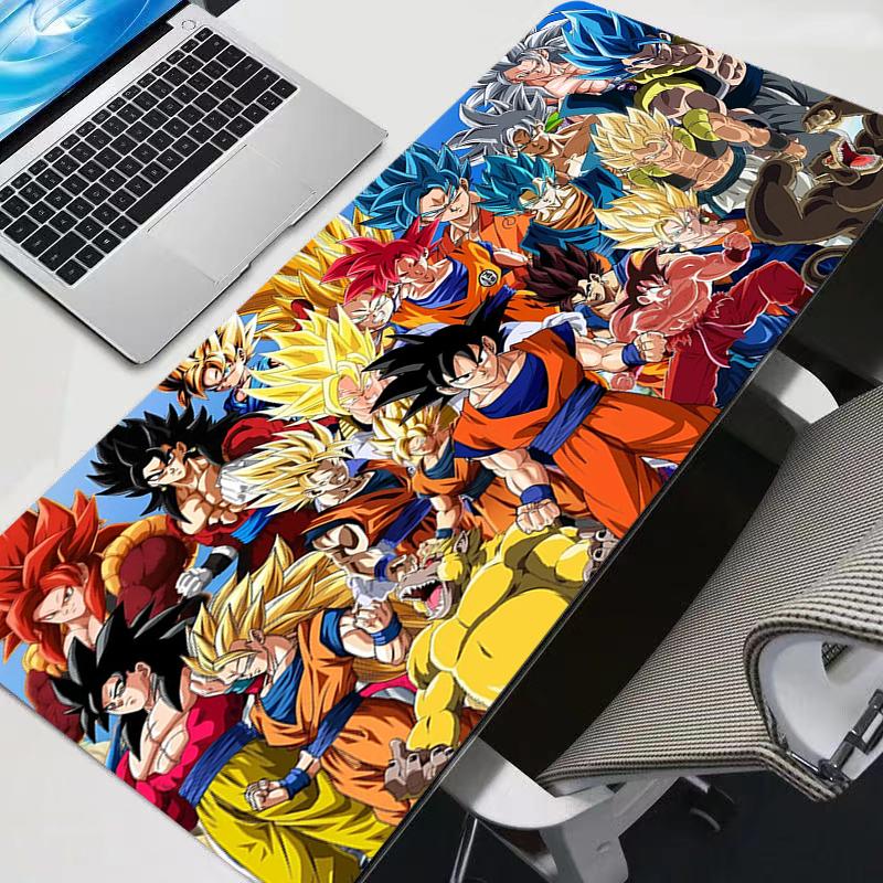 Dragon Ball Mouse Pad durable XL Lockedge Large Gaming Accessories Computer Gamer Keyboard Mouse Mat Desk Mousepad For Csgo