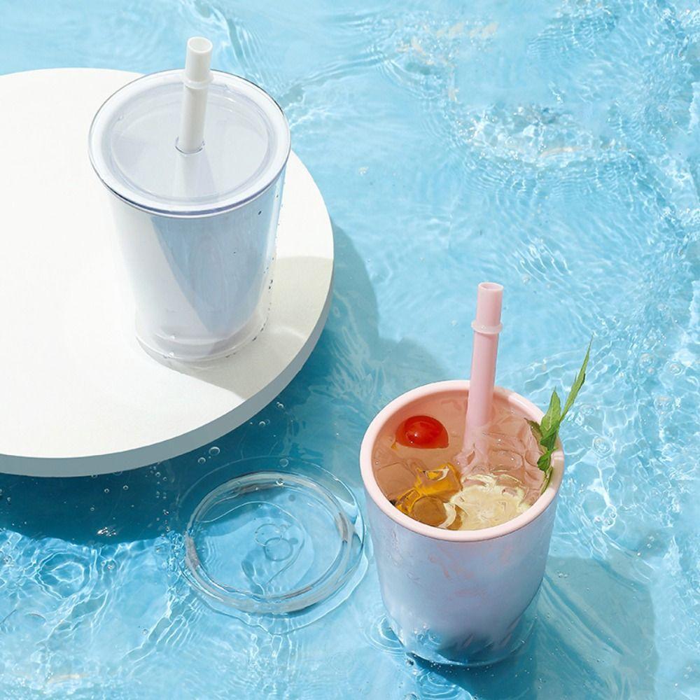 Пластиковая бутылка для воды большой емкости, герметичная бутылка для питья, креативная чашка для чая с молоком, лето