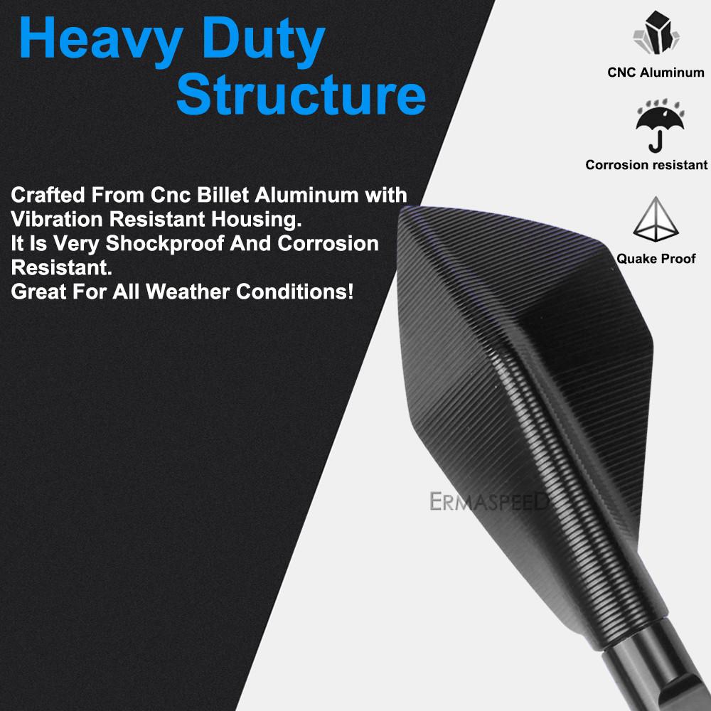 6/8/10 мм мотоциклетные зеркала заднего вида с ЧПУ, алюминиевые боковые зеркала на руль для мотоцикла Z900 Z800 Z750 Z1000 Chopper