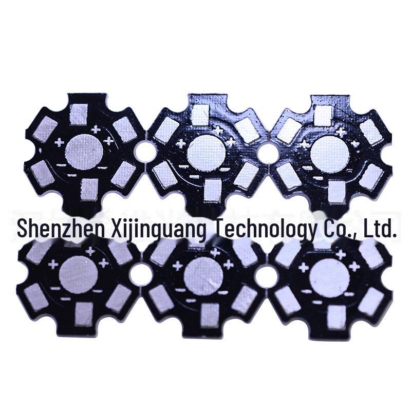 Мощные светодиодные лампы: Шестиугольное основание из алюминия для печатной платы, 2-8 футов, 1 Вт3 Вт5 Вт, для рассеивания тепла фонарика