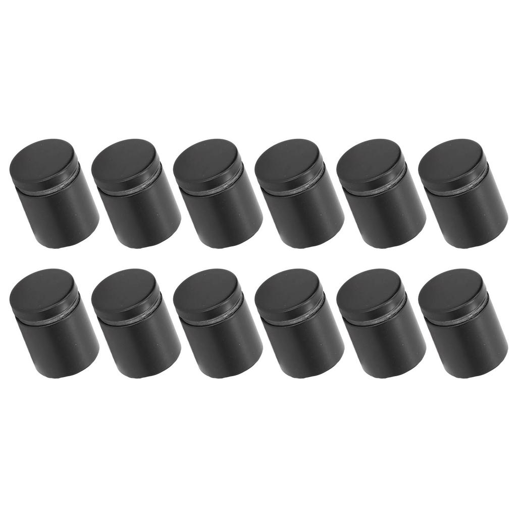 12PCS Advertising Nail Stainless Steel Stable Polished Surface Matte Black Standoff Screws for Gallery