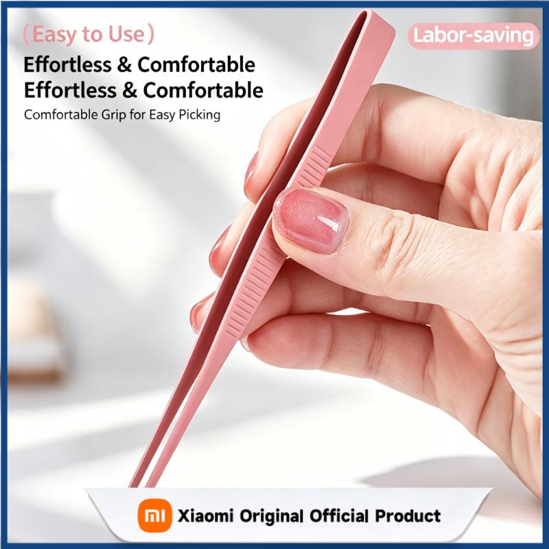 Xiaomi Multi‑Color Manicure Rhinestone Tweezers Stainless Steel Nail Art Tool Anti‑Slip Textured Handle for Picking Nail Gems