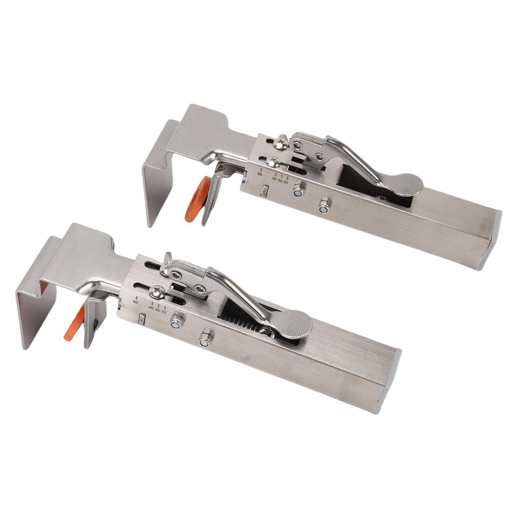 Drawer Front Installation Clamp Stainless Steel Adjustable Drawer Fixing Clamp with Bubble Level and Pencil