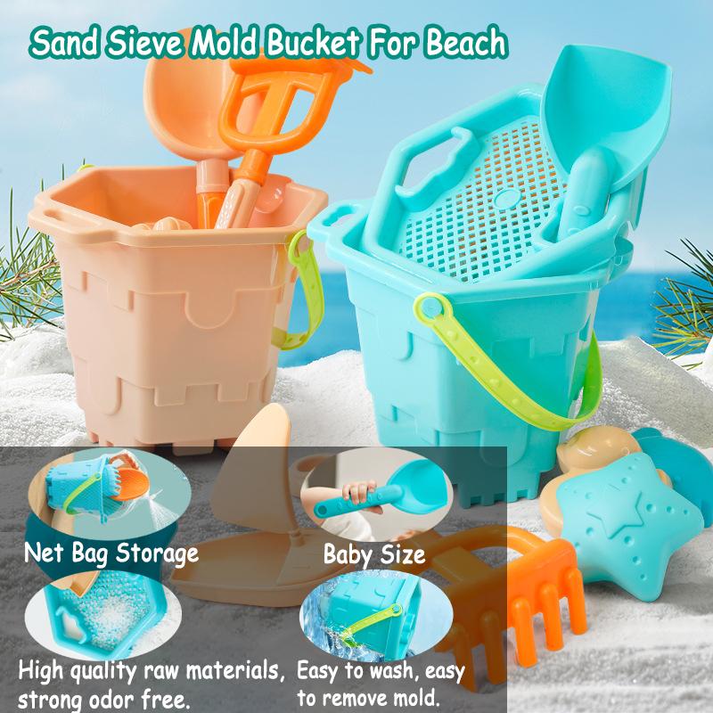 Пляжные игрушки для детей, замок, ведро с песком, совок для копания, игрушка, детский набор песочницы, инструменты для игры в песочницу, пляжные игры на открытом воздухе для детей