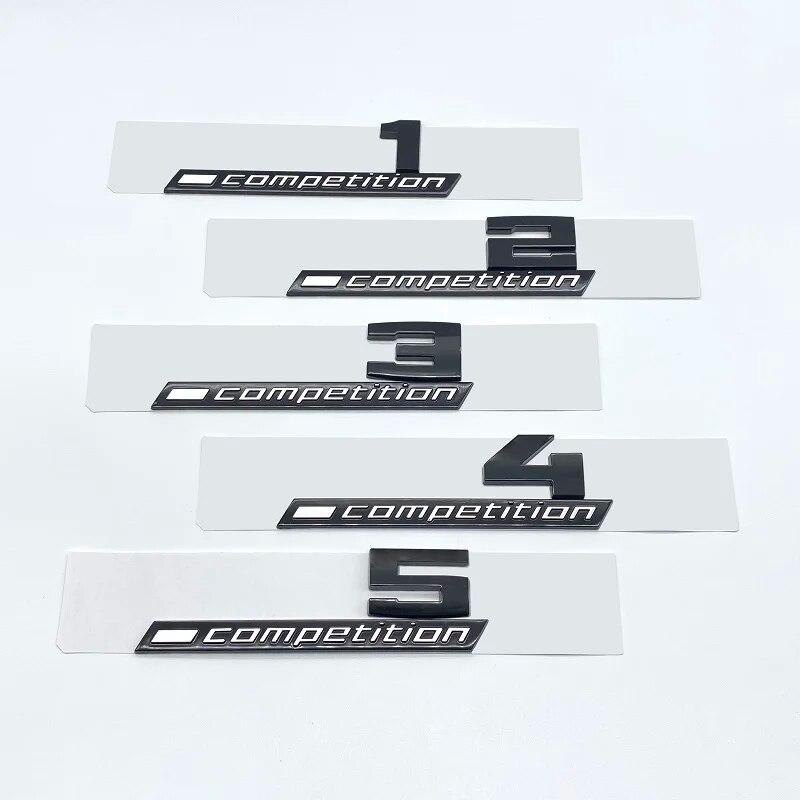 Giossy Black 3D ABS COMPETITION ABS Emblem Thunder Edition For BMW M1 M2 M3 M4 M5 M6 M8 Car Trunk Badge Sticker