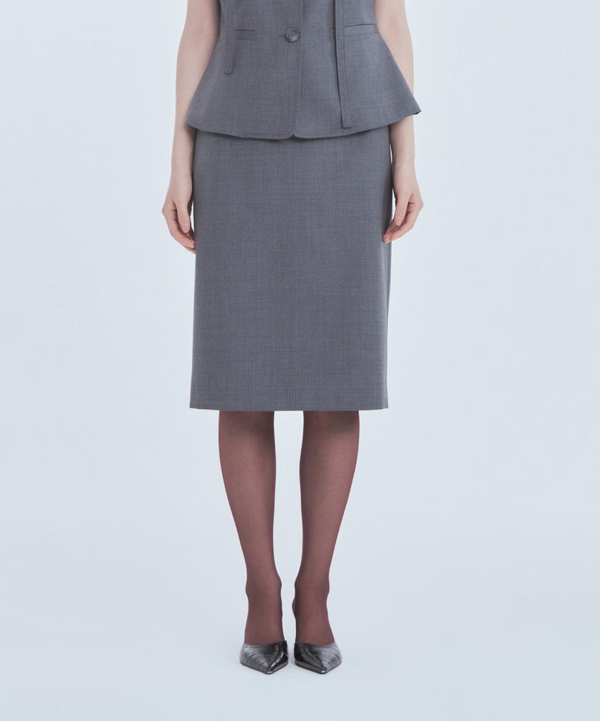 Юбка-миди Mac Suit Mausolleum - Серая