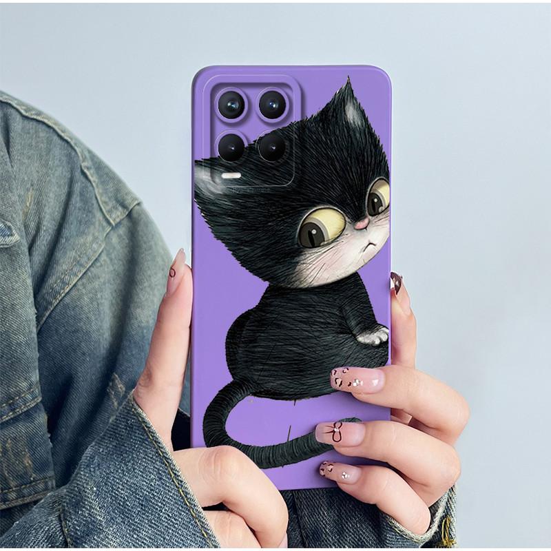 For OPPO Realme 8 4G RMX3085 Phone Case Realme8 Pro 4G RMX3081 Soft Capa Coque Sweet Painted Cartoon Shell Printed Funda Cover