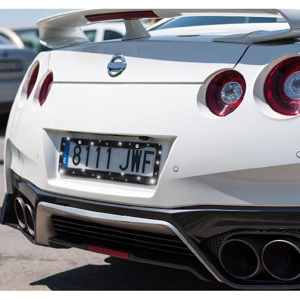 Блестящая рамка для номерного знака автомобиля, Ручная работа, Рамка для номерного знака из нержавеющей стали с кристаллами, Искрящаяся, Прочная, Универсальная посадка, Автомобильные аксессуары для девушек,