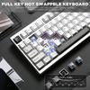 YUNZII AL80 Mechanical Wireless Gaming Full Aluminum CNC LCD Gasket with Technical Standards Approved Zero Linear Keyboard, Keyboard, 75% Layout,